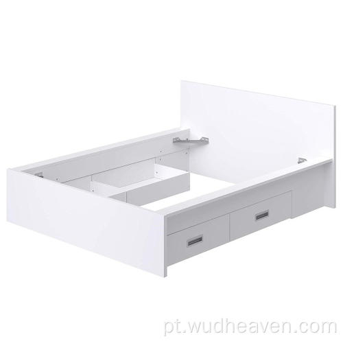 4 gavetas cama de casal cama quadro com cabeceira